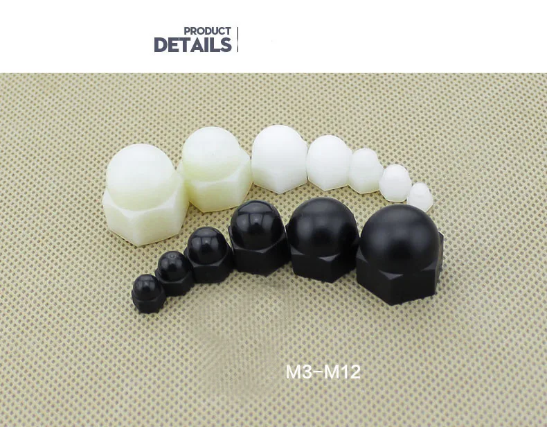 nylon rubber plastic pvc acorn nut cap nut