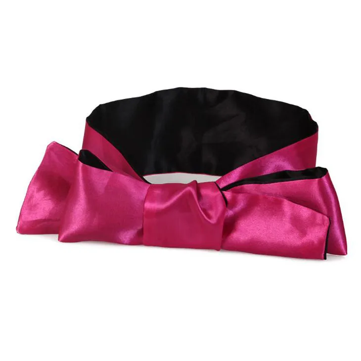 

1 Pcs/set Creative Party Game Sexy Soft Silk Satin Eye Mask Shade Blindfold Reversible Bondage Patch Wedding Party Decorations