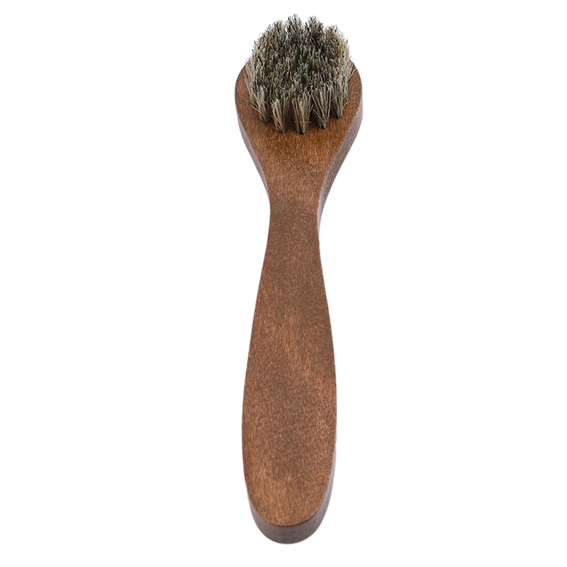 Многофункциональная щетка для мытья с длинной деревянной ручкой щетина для конского волоса щетка для обуви Полировка блеска чистящие инструменты