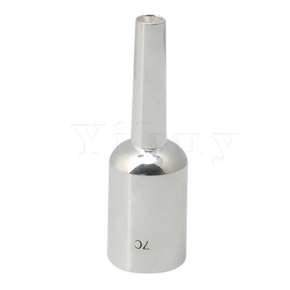 

Yibuy Brass Gold Plated Trumpet Mouthpiece for Trumpet Parts