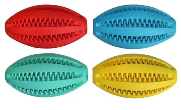 Натуральный резиновый стоматологический регби мяч игрушка для собак здравоохранения