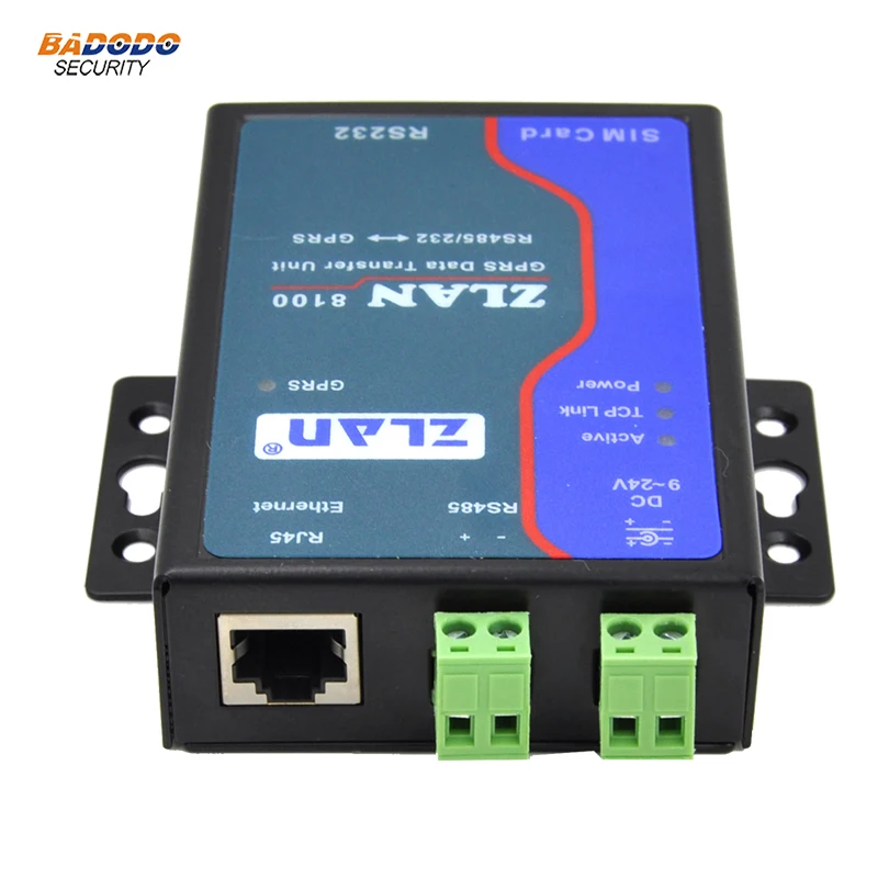 ZLAN8100 RS232 RS485 к GSM модем GPRS Ethernet 2G серверный маршрутизатор с последовательным