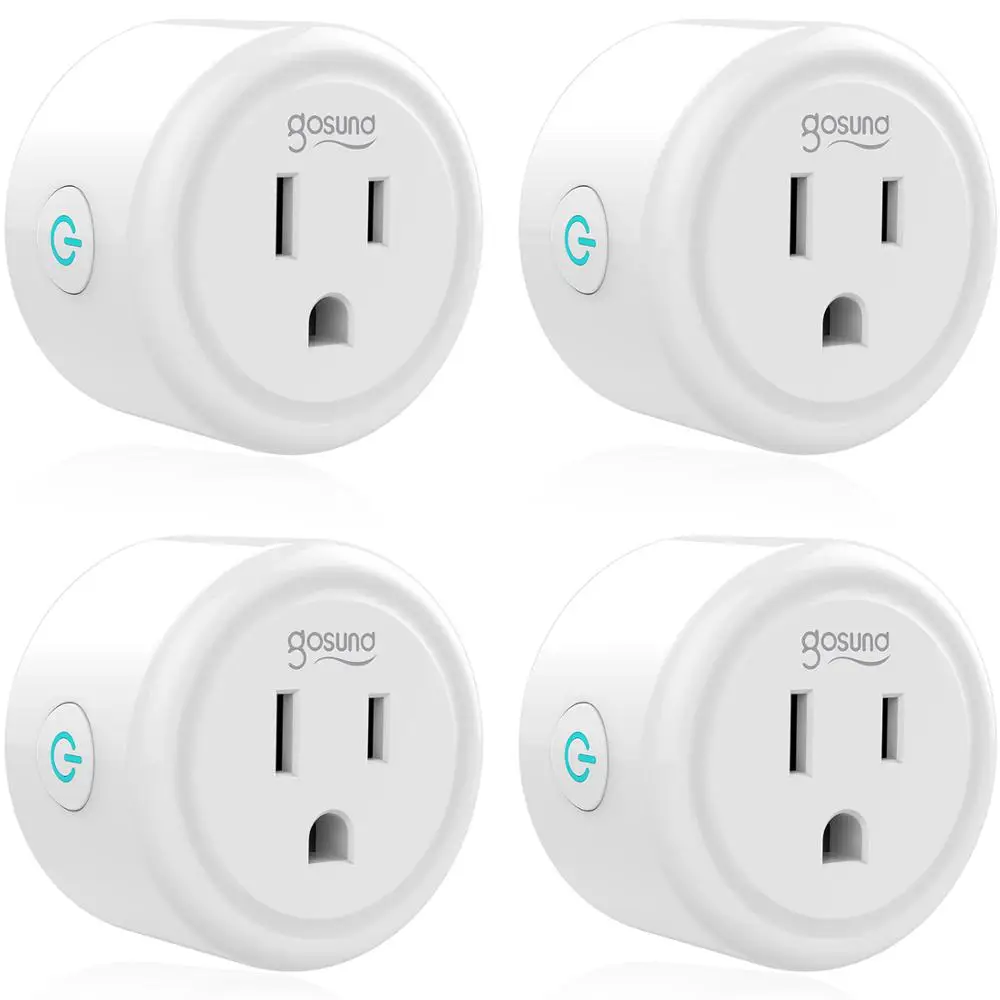 

4PCS Smart Socket remote-control wireless phone power on/off gosund WiFi plug