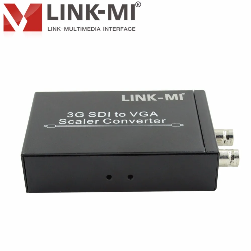 LINK-MI LM-SVG1 3g/HD/sd SDI в VGA конвертер коробка SDI передача 300 м в VGA с аудио выходом в аналоговый 2CH для HDTV