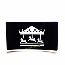 Merry-go-round мультфильм водонепроницаемый трафареты татуировки для аэрографа живопись Женщины Девушки тела ноги руки рисунок татуировки шаблон пасты