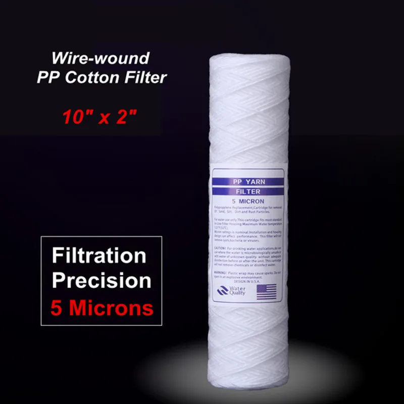 

RO Replacement Filters PP Cotton String Wound Sediment Filter 5 Micron 10 Inch Wire-Winding Filter Cartridge