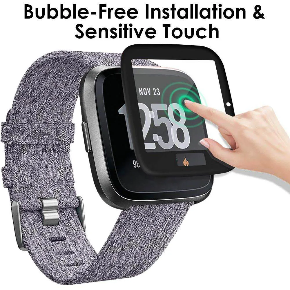 Закаленное стекло с полным покрытием для часов Fitbit Versa Lite P40|Смарт-аксессуары| |