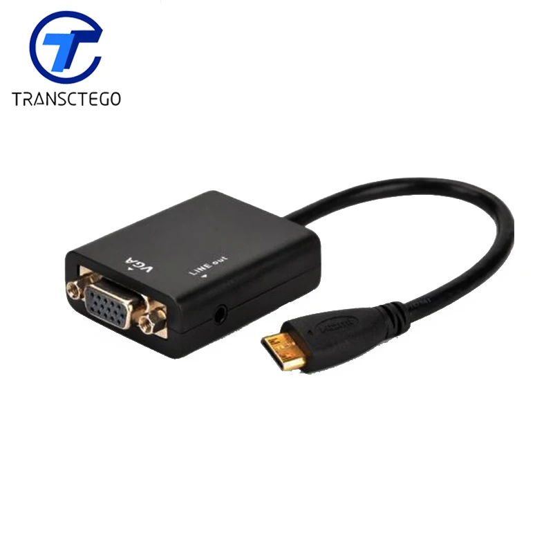 

HD hdmi to vga Conversion audio transfer cable HDMI to VGA adapter optical audio cable display port dvi audio mixer for tv box