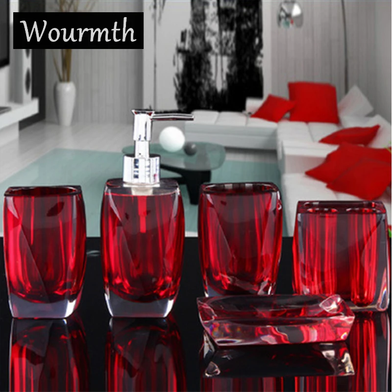 bath utensil set Glaze creative contracted set bath suit bathroom ceramic sanitary ware 5pcs bath wash marry gift bath utensil set Glaze creative contracted set bath suit bathroom ceramic sanitary ware 5pcs bath wash marry gift
