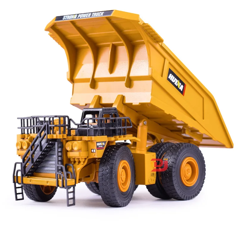 

1:40 Simulation Alloy Mining Truck Model Dump Truck Sliding Two-level Tipper Children's Toy Car Boy Toy Gift for Boy