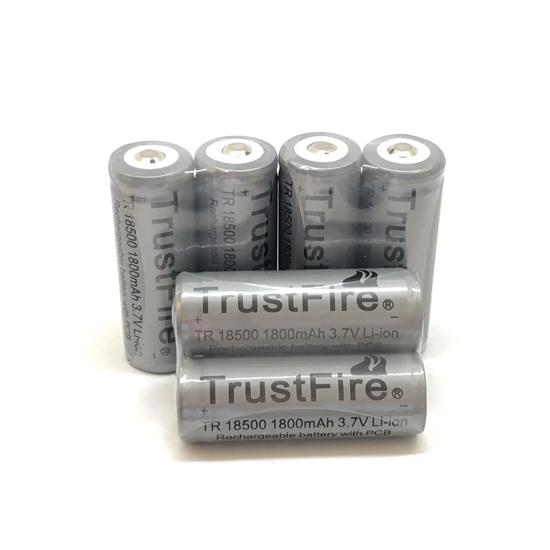 TrustFire TR 18500 3,7 V 1800mAh литиевая защищенная печатная плата 18500 аккумуляторная батарея с точечной головкой для электронной сигареты