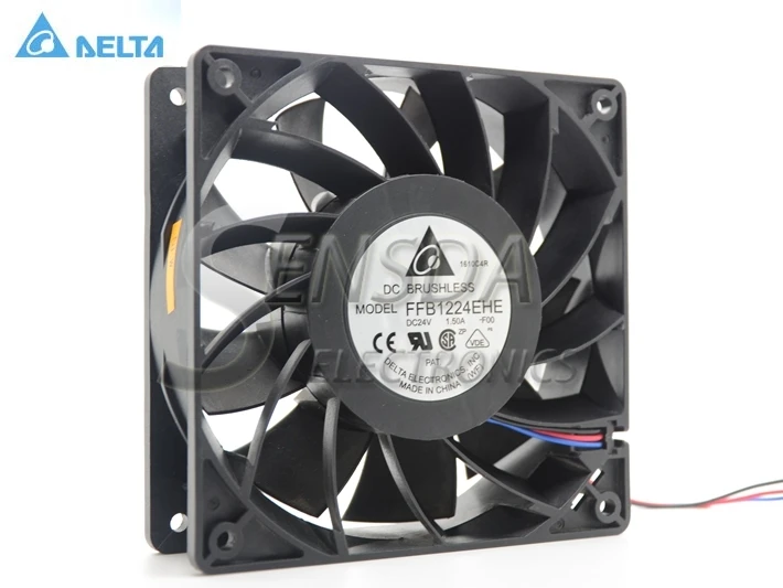 DELTA Blowers FFB1224EHE-F00 1238 12038 12cm 120mm 24V 1.5A wind capacity strong wind server inverter cooling fan цена DELTA Blowers FFB1224EHE-F00 1238 12038 12cm 120mm 24V 1.5A wind capacity strong wind server inverter cooling fan цены онлайн