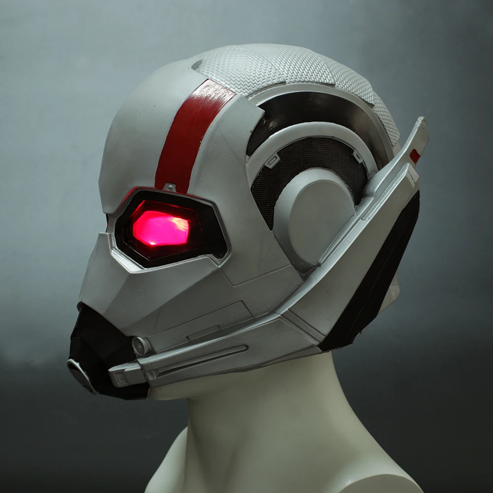 2018 New Ant Man Helmet Cosplay Ant-Man and The Wasp Superhero LED Mask Latex (3)
