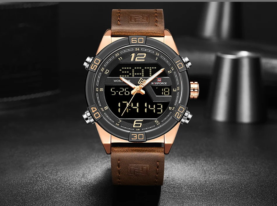 NAVIFORCE Топ люксовый бренд спортивные часы мужские модные повседневные цифровые кварцевые наручные часы мужские военные часы Relogio Masculino