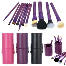 12 Pcs Women Professional Makeup Brush Set+Cup holder Cosmetic Brushes For Makeup Makeup Brush Tools Kits HB88