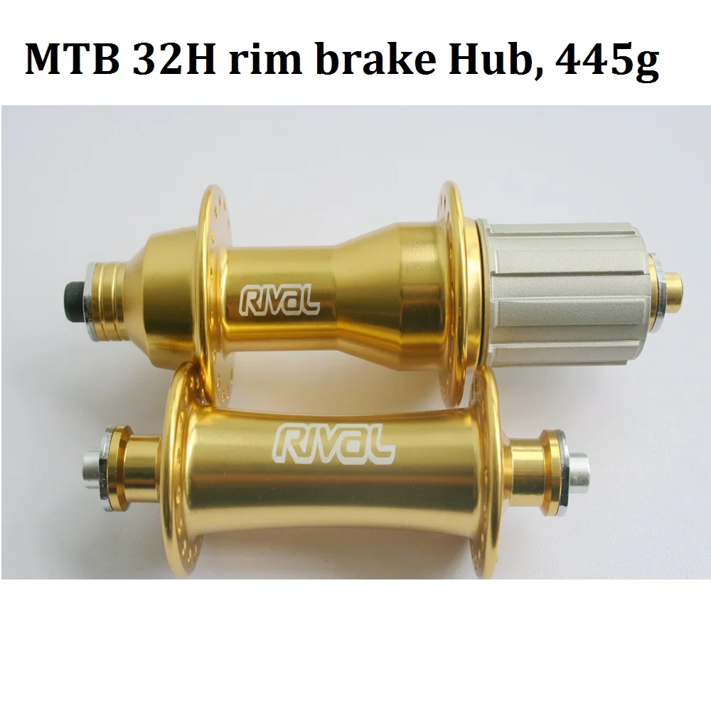 Велосипедная ступица 32H Gold MTB Rim V тормозная из сплава Rival KFS626 627 герметичный