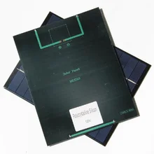 Solar Panel 5.2W 12V Solar Cell Polycrystalline DIY Panel Solar Power Battery System Charger 165x210x3 mm black