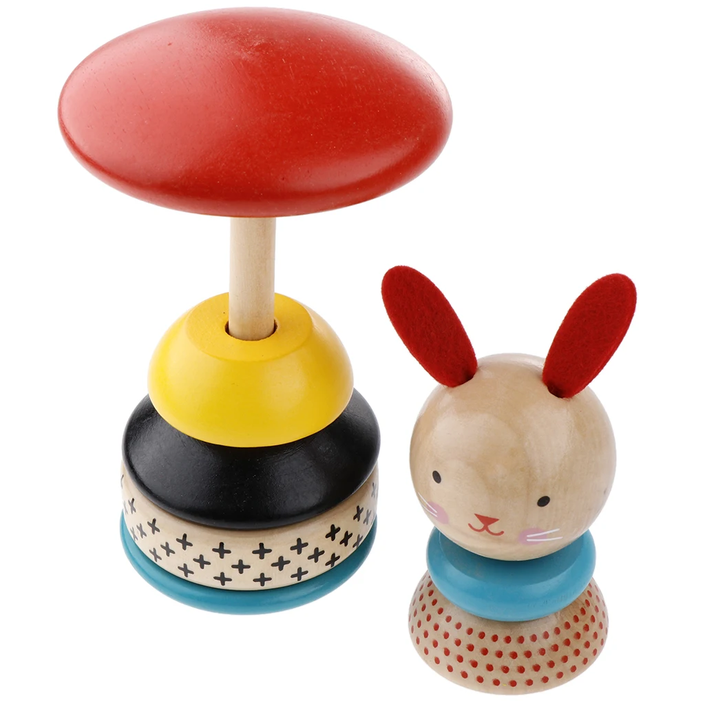 Stacking Rings Toys - Roly-poly Stacking Toy Educational Game for Baby Infant
