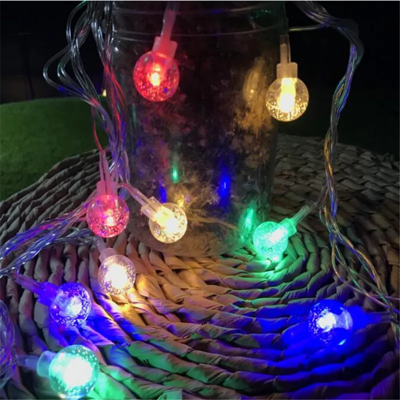 220V Crystal Ball string light 10M 50 led Christmas holiday Wedding party decoration fairy light 220V Crystal Ball string light 10M 50 led Christmas holiday Wedding party decoration fairy light