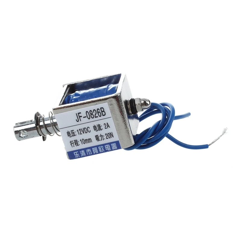 

DC 12V 2A Pull Type Linear Solenoid Electromagnet 10mm 20N