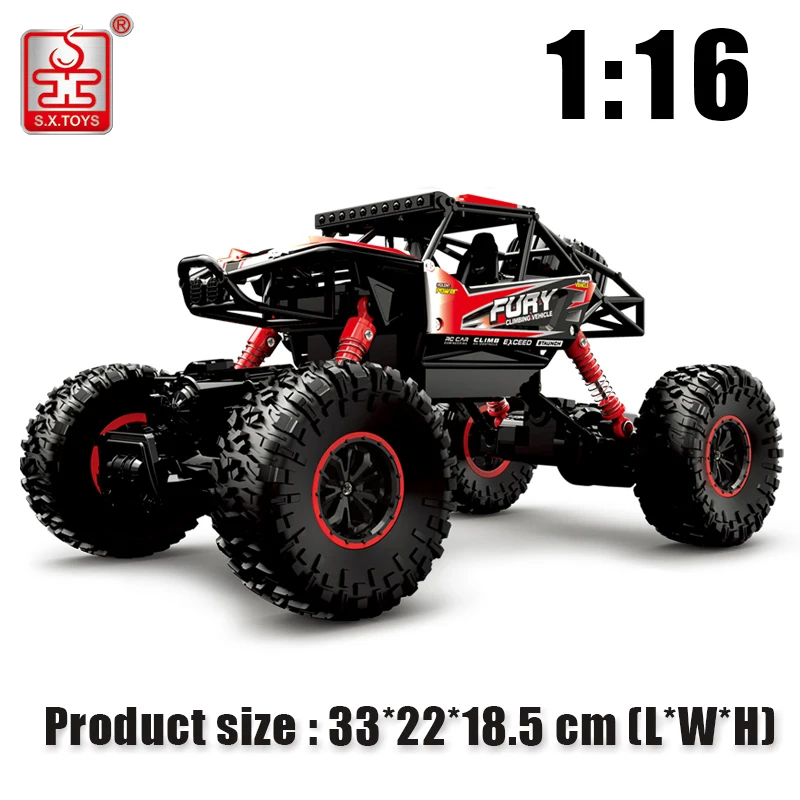 S. X. TOYS Радиоуправляемая машина 4WD 2,4G модель дистанционного управления скалолазание автомобиль масштаб 1:16 ралли ударопрочный автомобиль багги высокая скорость внедорожник игрушки