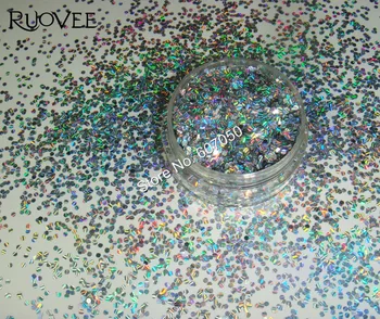 

1MM Strip Laser Silver Round Dot Flake Spangle Shape nail glitter for nail Gel polish acrylic and Makeup decoration