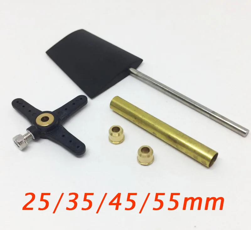 RC Boat Plastics Rudder Steering-wheel T1 Series Spare Parts Fit For RC Feeding Boat ABS Rudder 25/35/45/55mm