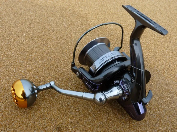 Carretel de Pesca Surf Casting Reel Fh10000--14bb Dual Spool Roda Tiro Longo - Metal Fiação Água Salgada Distante Carretel Fh8000 Fh9000 9 Surf Casting Reel FH8000 FH9000 FH10000--14BB Dual