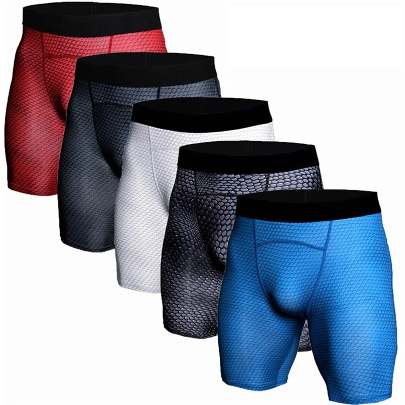 

Summer Compression Shorts Mens Short Pants Tights Quickly Dry Gym Legging Men's Shorts Jogging Compression Tight 2019 New