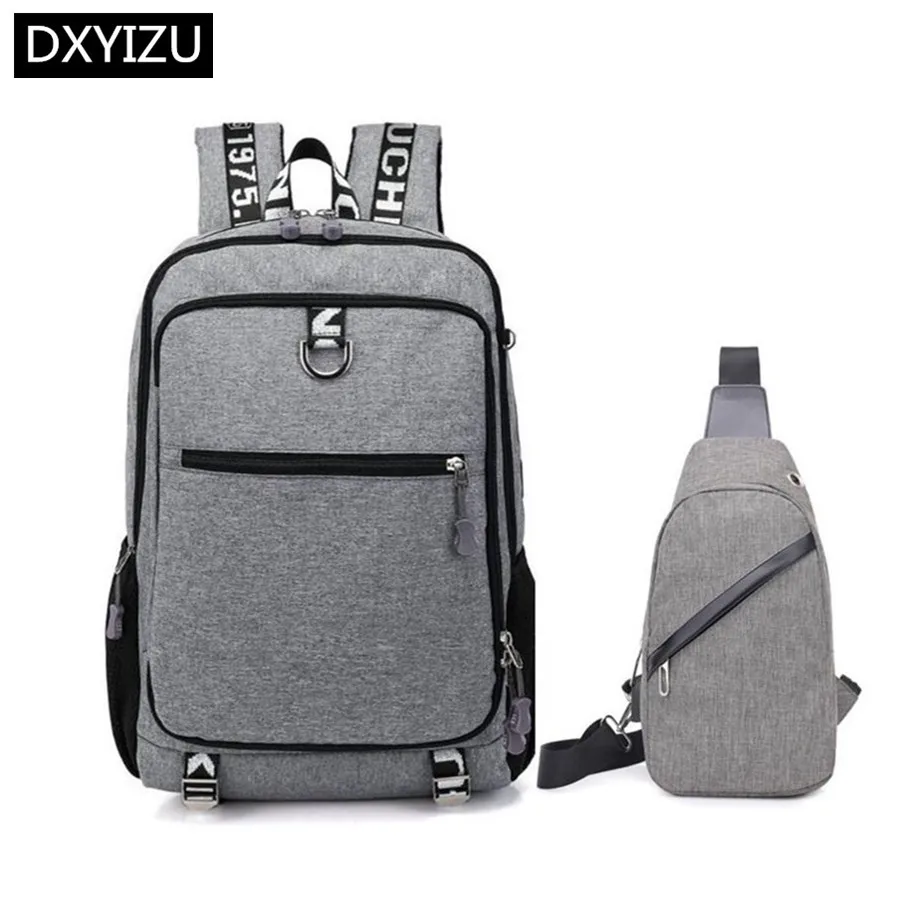 Dingxinymizu мужской рюкзак для ноутбука 15 6 usb зарядка ноутбук Водонепроницаемый слинг