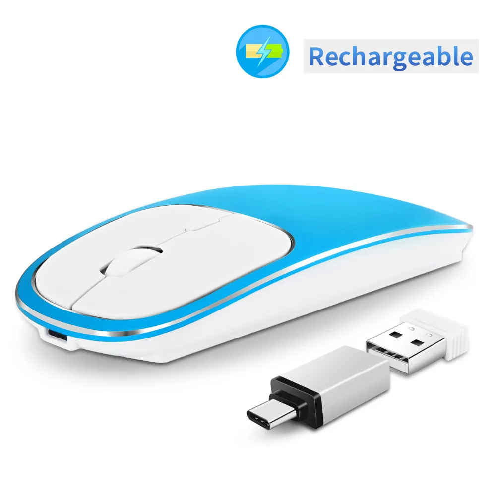 

Landas USB 2.4G Rechargeable Wireless Mouse With Typed-c transfer port For Windows Laptop Desktop Notebook PC Dropshipping