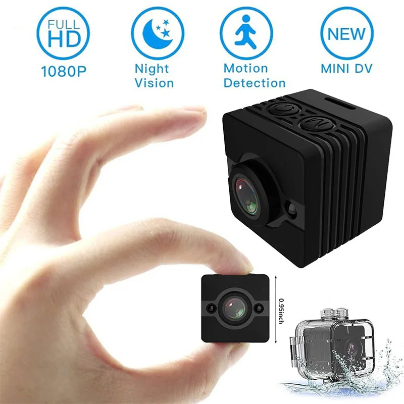 

Diving Micro Cam SQ12 FULL HD 1080P IR Night Vision Waterproof Shell Video Recorder Bicycle Sport Helmet Digital Pocket Camera