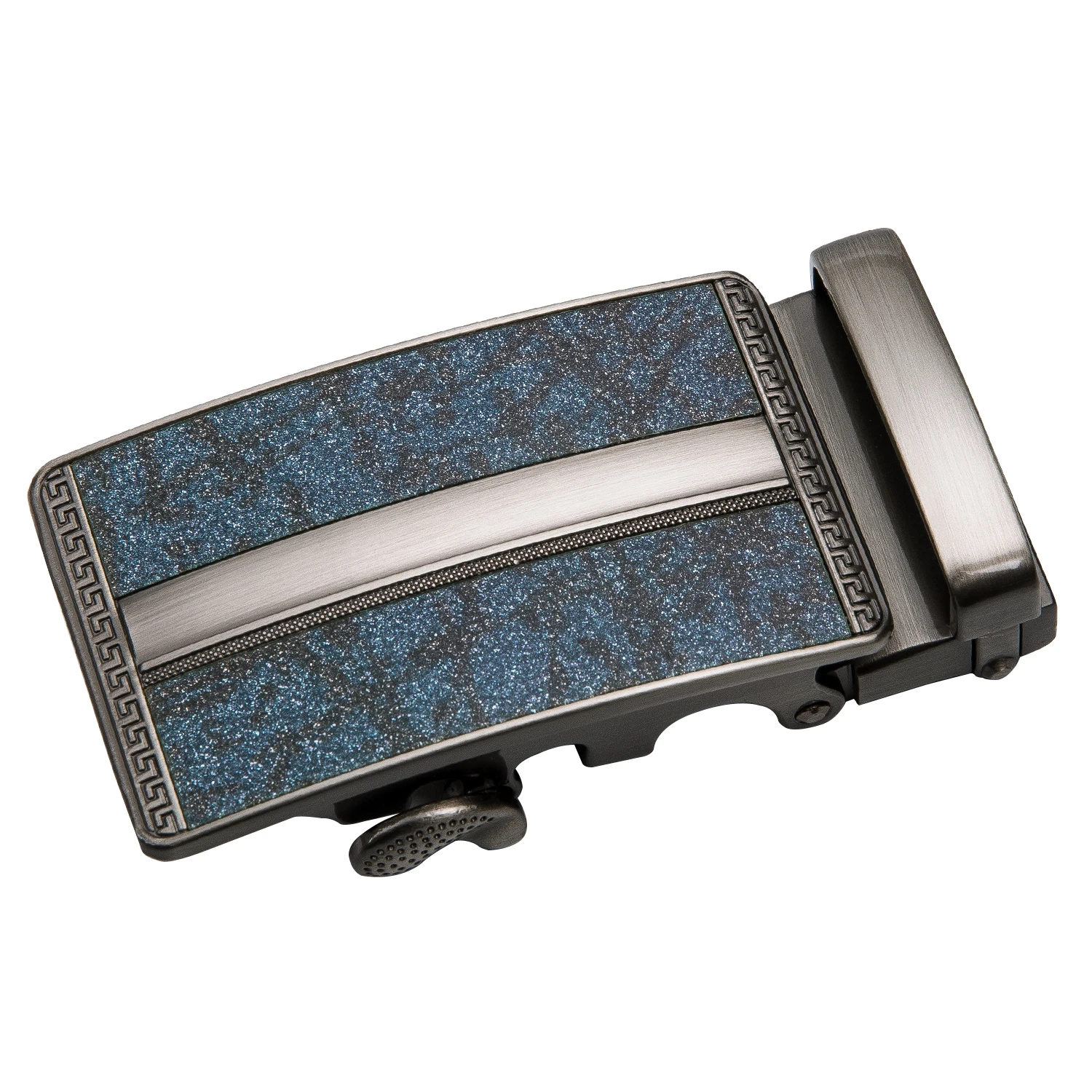 

DK-2053 Fashion Blue Shinning Belt Buckle for Men Automatic No Belt Buckles for Leather Belts Quality Alloy Buckles without Belt
