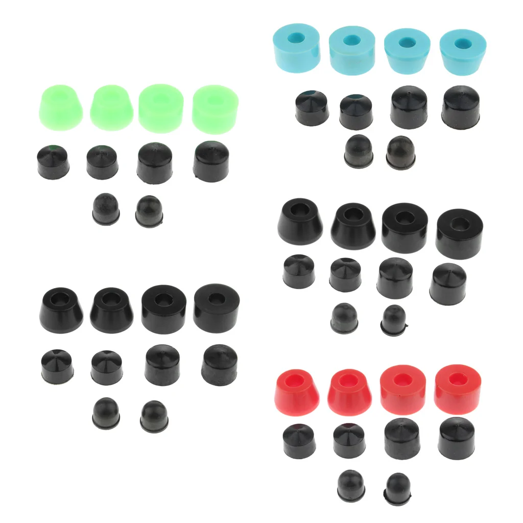 10pcs PU Truck Bushings & Pivot Cups Set for Skateboard Longboard Scooter Truck Accessories Lightweight Portable