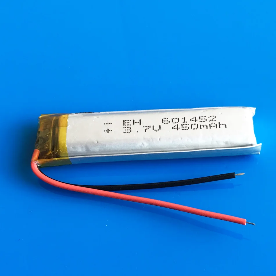 

3.7V 500mAh lipo battery rechargeable li polymer lithium battery 601452 for MP3 bluetooth speaker GPS PSP headset e-book camera
