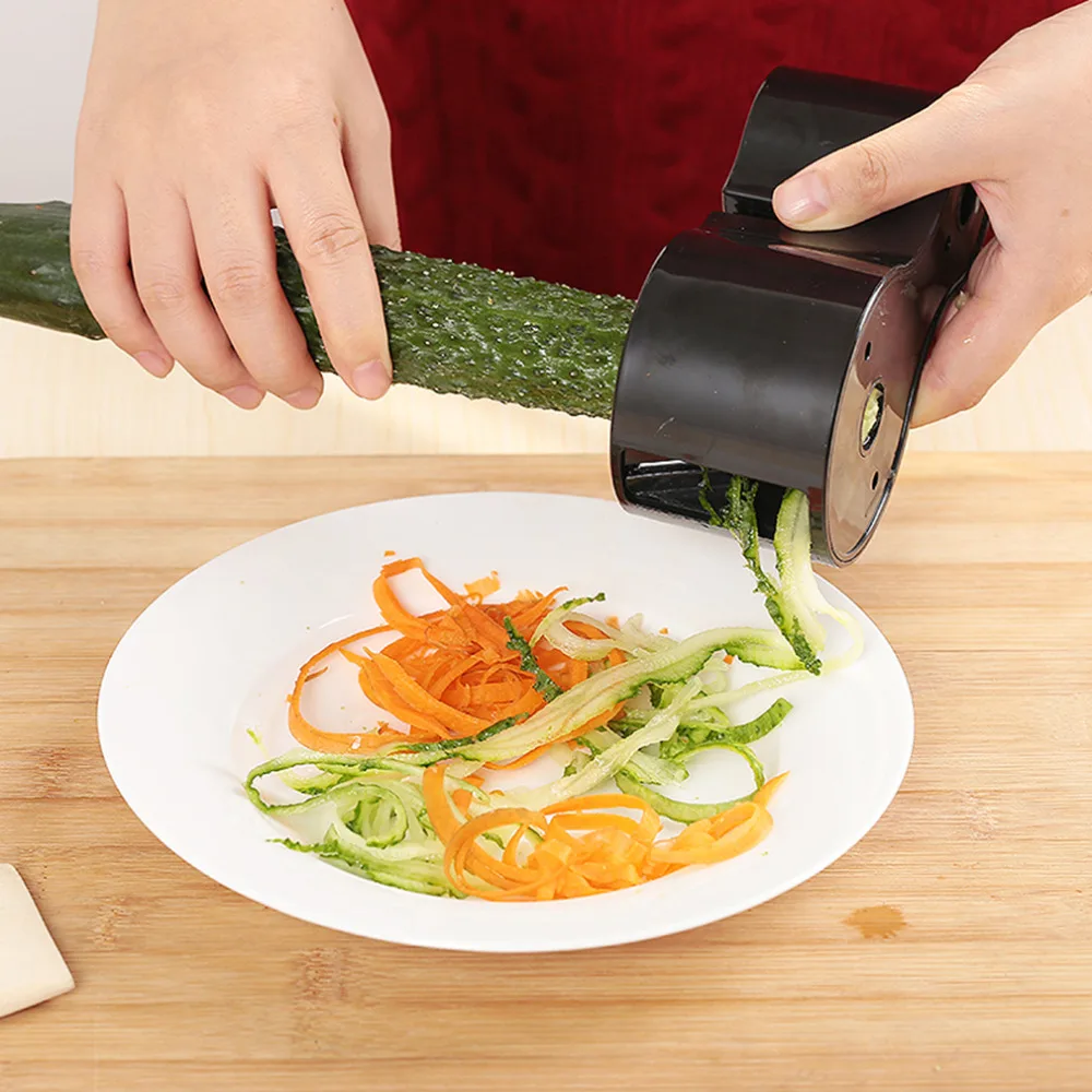 Двойной размер спиральная овощерезка ленточная лапша слайсер полезный кухонный инструмент дешевая цена Горячая