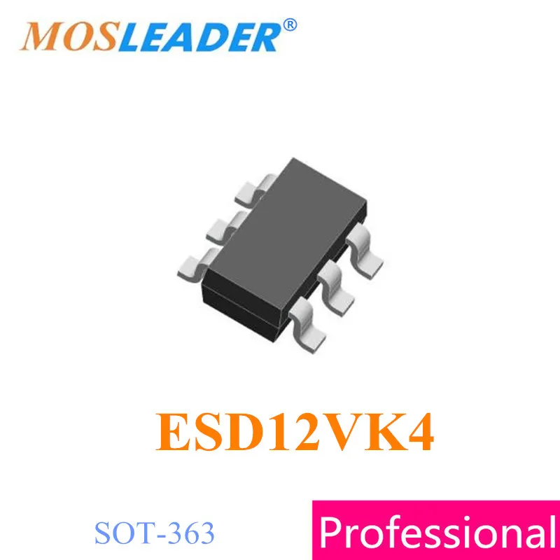 Mosleader ESD12VK4 SOT363 SOT23-6 3000 шт. 1 Катушка 12 В Защита от электростатического разряда в