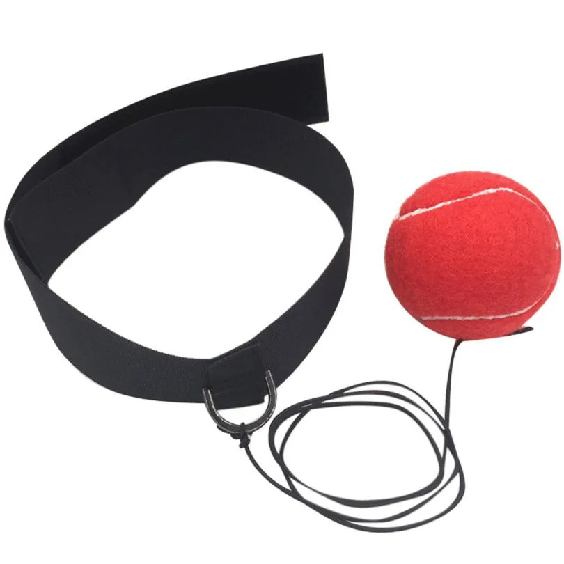 

1pc Fight Ball Yellow Red Fight Ball With Head Band For Reflex Speed Training Boxing Punch Exercise Fitness boxing supplies