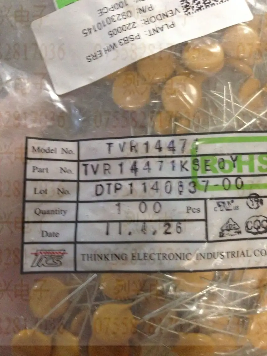 20PCS/TVR14471K TKS TVR14471 varistor 14D471K 14MM 470V TVR 14471+)-in ...
