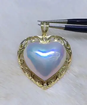 

free shipping >>>>free shipping >>>>noble fine jewelry HUGE White SouthSea maba PEARL PENDANT 18k gold