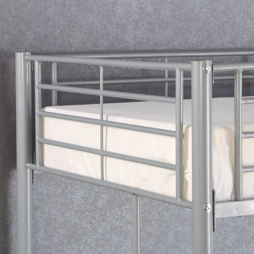 Giantx Twin Loft Bed Metal Bunk Ladder Beds Boys Girls Teens Kids Bedroom Dorm Bedroom Furniture HW56062