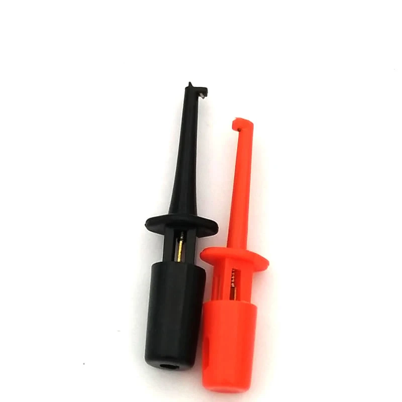 20pcs/lot New Mini Test Hook Probe Spring Clip for PCB SMT/SMD IC D20 Cable Welding for Multimeter Lead Wire Black and Red 8 new g70 wrecker transport t and mini j hook