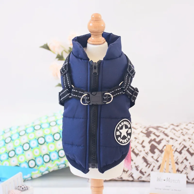 Waterproof Dog Coat Jacket Winter Dog Clothes Harness Vest Outfit Puppy Costume Poodle Bichon Schnauzer Pug Clothing Pet Apparel