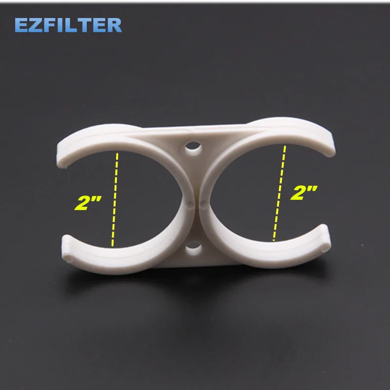 

5PCS Water Filter Parts RO Water Filter Double Clip 2" x 2" Membrane Housing Clamp for T33 Filter