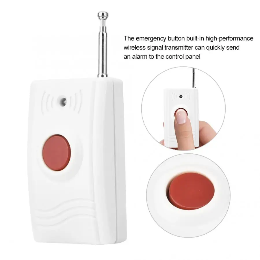 

433Mhz Wireless Emergency Button Alarm Safety Alarm Security System Sensor