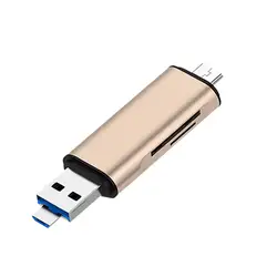 Mini-USB Card Reader 3 в 1 высокоскоростной USB2.0 3 в 1 Тип C Micro USB Combo к 2 TF слот для SD Card Reader OTG l929 #2