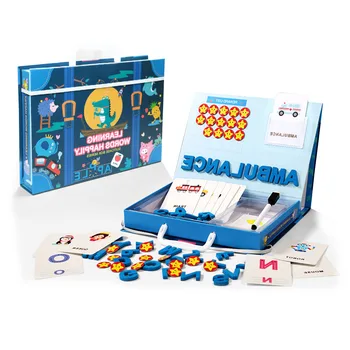

Children Alphabet Letters Figure Spelling Games Cards English Word Puzzle Educational Playset Fun Early Learning Toys