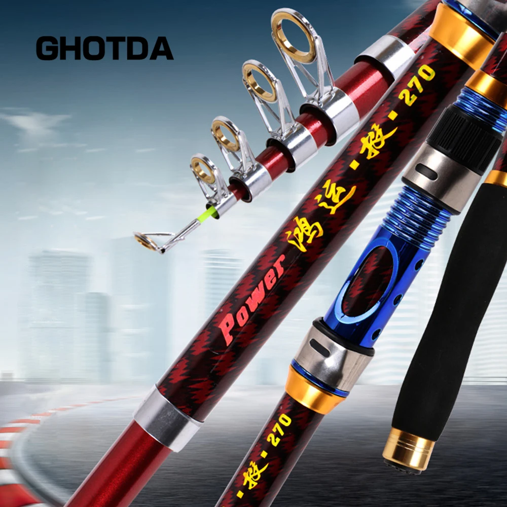Telescopic Fishing Rod Pesca Casting Rod 99 Carbon 2.1m 2.4m 2.7m 3.0m