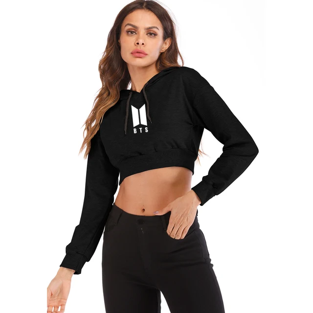 hooded cropped tops