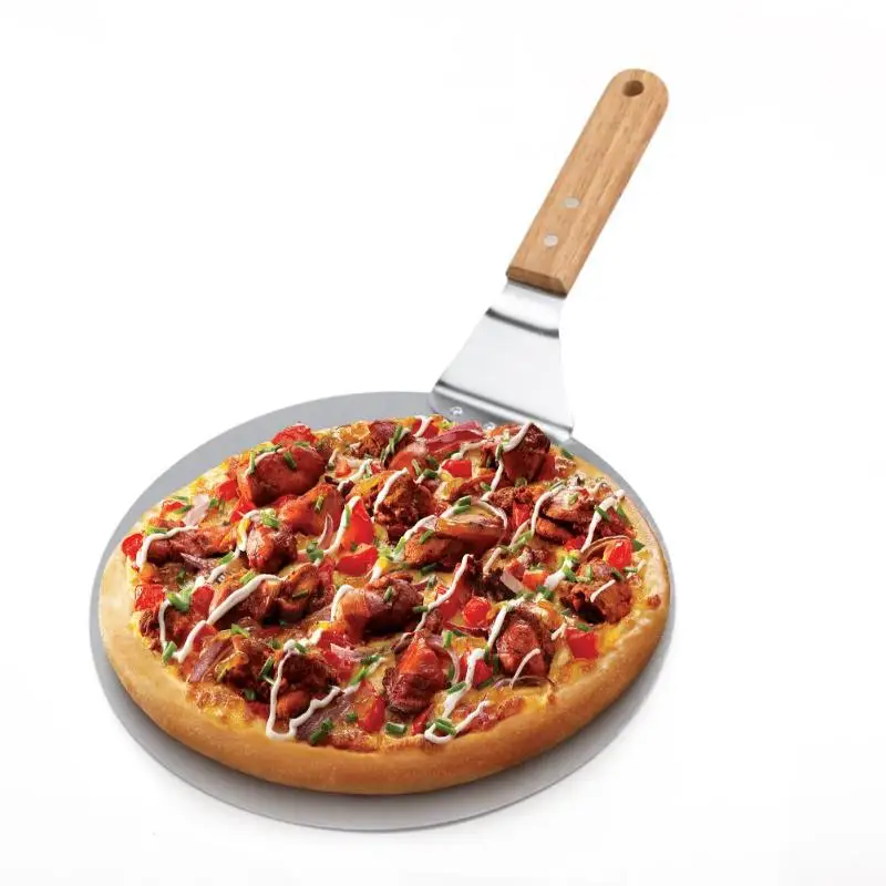 Pizza Stone Baking Pastry Tools 1 Piece Stainless Steel Anti-scalding Pizzas Spatula Oak Handle Cake Shovel Kitchen Accessories Pizza Stone Baking Pastry Tools 1 Piece Stainless Steel Anti-scalding Pizzas Spatula Oak Handle Cake Shovel Kitchen Accessories
